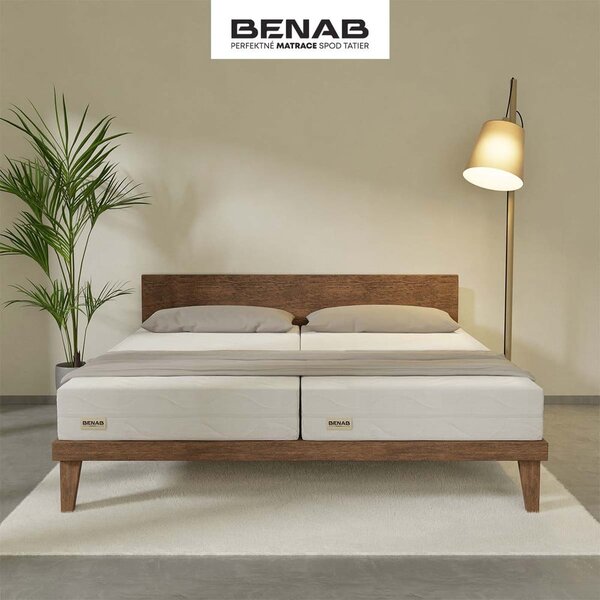 Saltea mediu-fermă/extra dură din spumă reversibilă 120x200 cm BonVitality HR – BENAB