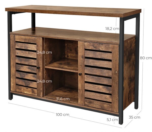 Consola Depozitare Vasagle, 80x35x100cm