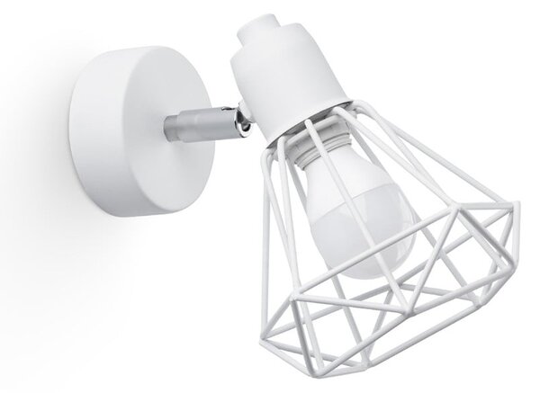 Aplică de perete albă ø 10 cm Varpu – Nice Lamps