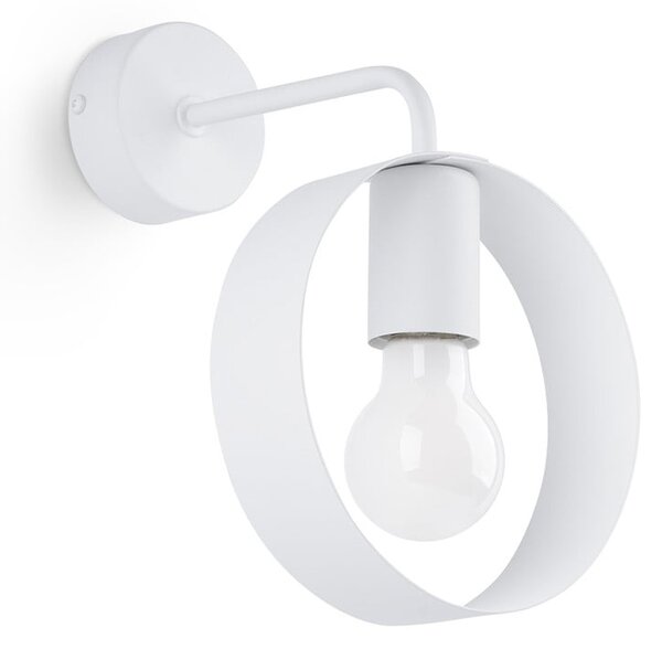 Aplică de perete albă ø 12 cm Lammi – Nice Lamps