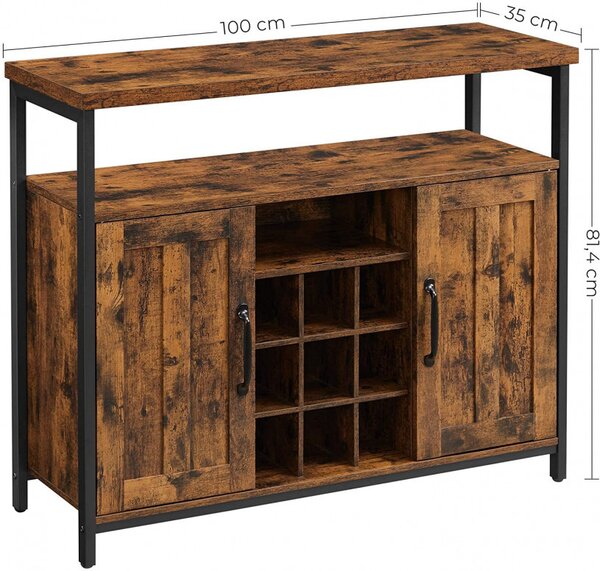 Consola Depozitare Vasagle, 100x35x81.4cm