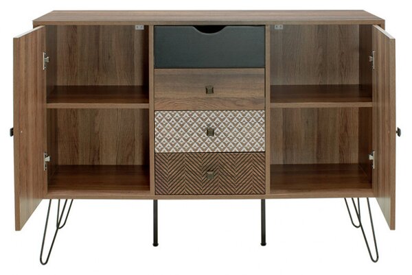 Bufet Boho Walnut 122x39.5x86 cm
