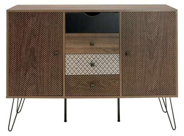 Bufet Boho Walnut 122x39.5x86 cm