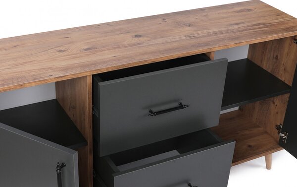Consola Cordoba Walnut-Antracit