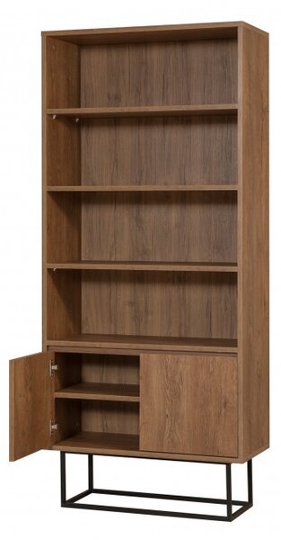 Biblioteca Rea Walnut-Negru