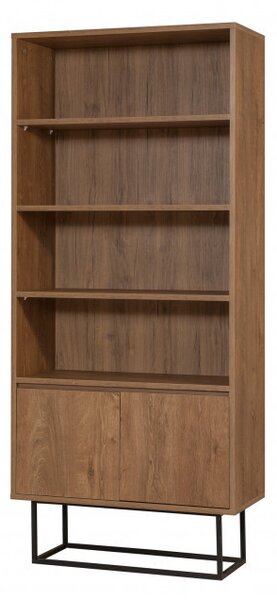 Biblioteca Rea Walnut-Negru