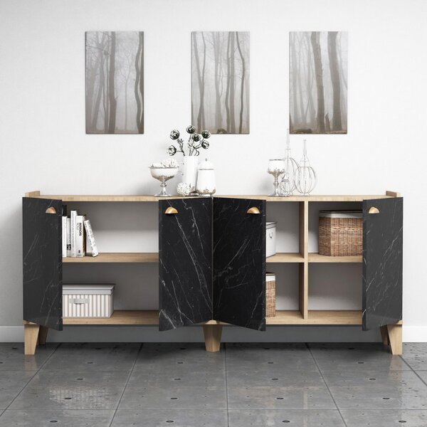 Consola Sumer H3030 Oak-Marble