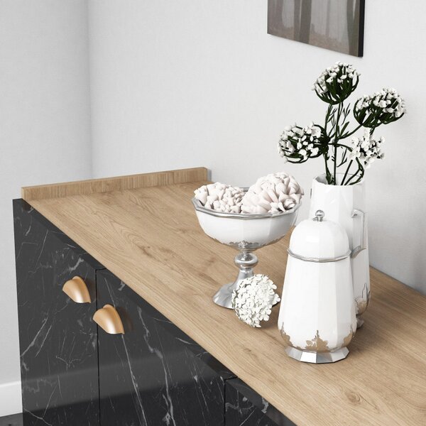 Consola Sumer H3030 Oak-Marble