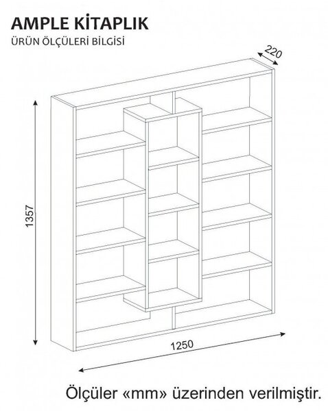 Biblioteca Ample Walnut