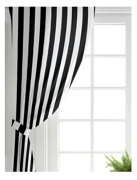 Draperii negre-albe 2 buc. 140x260 cm – Mila Home