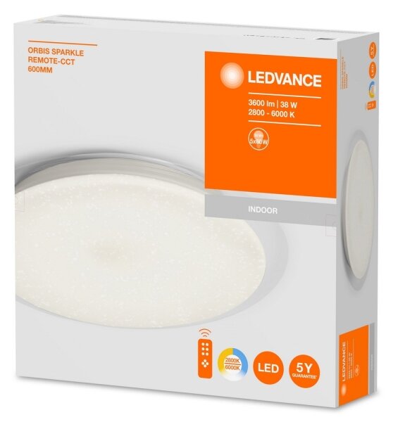 Ledvance - LED Plafonieră dimmabilă ORBIS LED/38W/230V + Telecomandă