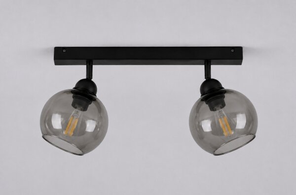 Spot UNO 2xE27/60W/230V negru