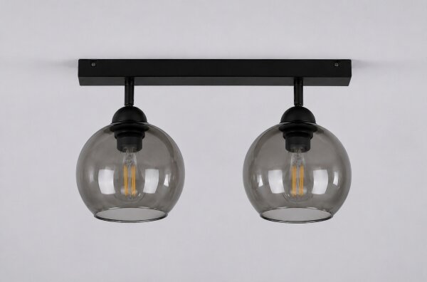 Spot UNO 2xE27/60W/230V negru