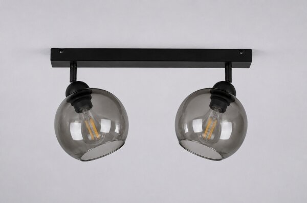 Spot UNO 2xE27/60W/230V negru