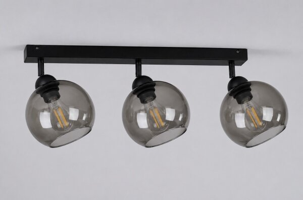 Spot UNO 3xE27/60W/230V negru