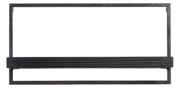 Raft negru mat din lemn de brad Maddison – Light & Living