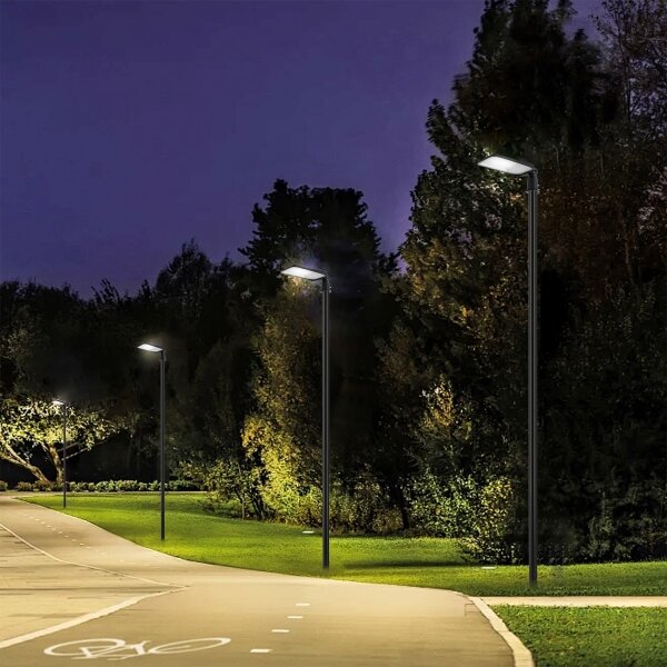 Brilagi-LED Lampă de exterior URBANLIGHT cu stâlp, 4 m, LED/100W/230V, negru, IP65