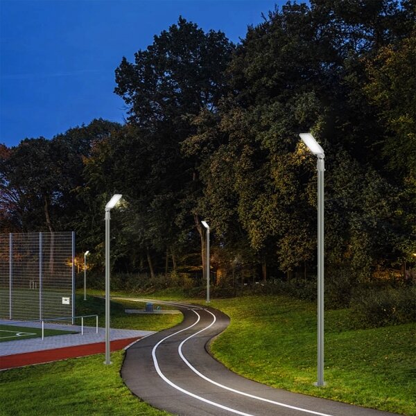 BRILAGI - Lampă LED de exterior cu stâlp și cablu 3 m URBANLIGHT LED/50W/230V, gri, IP65