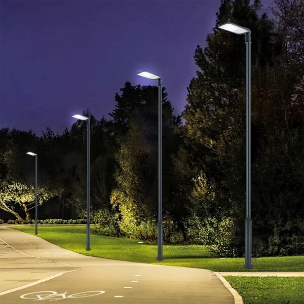 Brilagi-LED URBANLIGHT – Lampă de exterior pe stâlp cu cablu de 5 m, LED 200W/230V, antracit, IP65