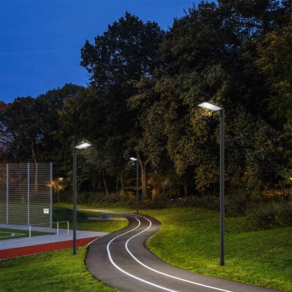 Brilagi-LED Lampă de exterior cu stâlp și kl. 3 m URBANLIGHT LED/200W/230V negru IP65