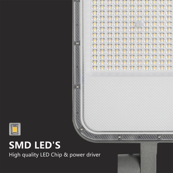 Brilagi-LED URBANLIGHT - Lampă de exterior cu stâlp și cablu 3 m, LED 200 W, 230 V, gri, IP65