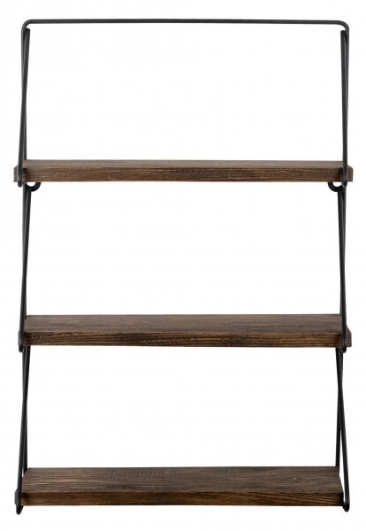 Raft de Perete Violaceae Negru-Walnut