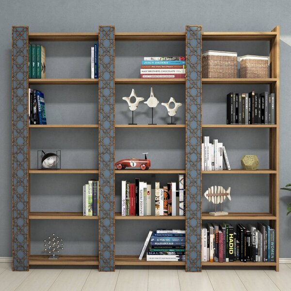 Biblioteca City 3 - Walnut, Chalcedony