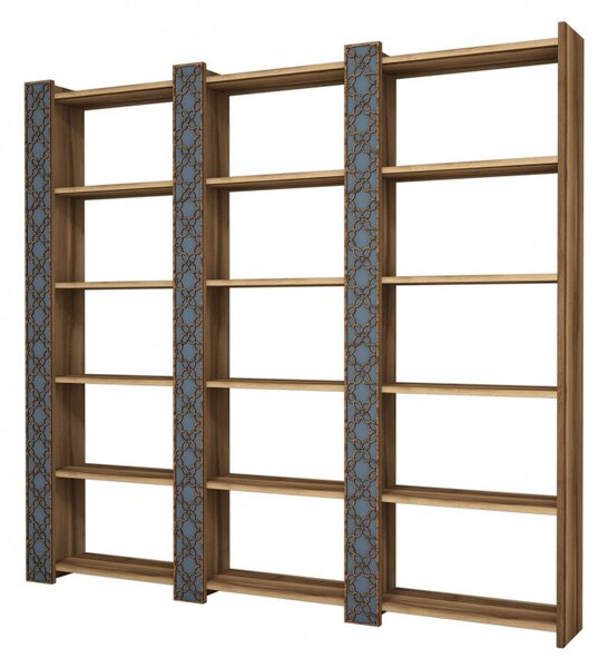 Biblioteca City 3 - Walnut, Chalcedony