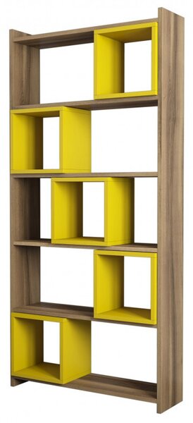 Biblioteca Box - Walnut, Galben