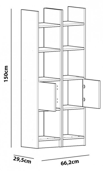 Biblioteca Esbi 102 - Alb