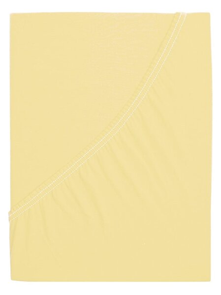 Cearceaf galben cu elastic 140x200 cm – B.E.S