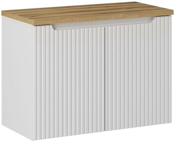 Set dulap Comad Nova White NOVA WHITE 82-80-2D, blat Comad Nova Oak NOVA OAK A 89-80