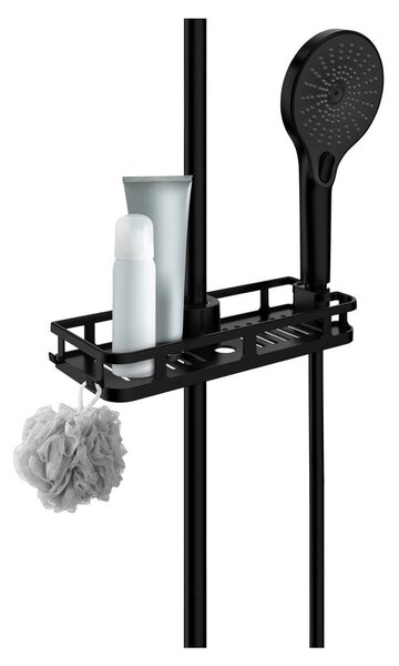 Raft pentru baie negru mat autoadeziv din plastic Libertà – Wenko