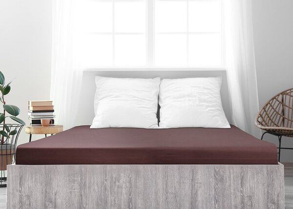 Cearceaf maro închis 200x200 cm – B.E.S