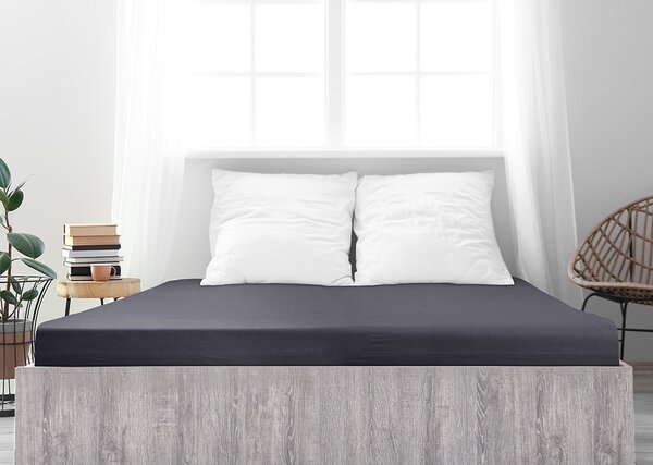 Cearceaf gri antracit 200x220 cm – B.E.S