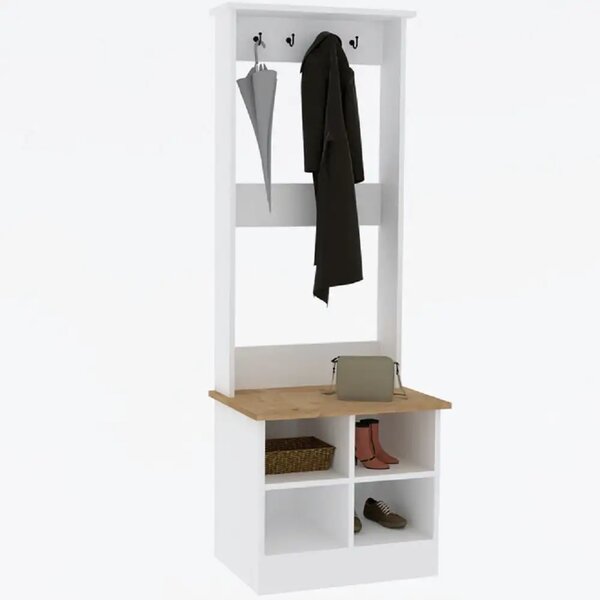 Cuier Mara culoare alb 175 cm 