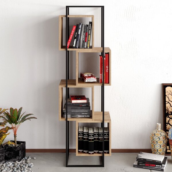 Biblioteca Prada - Walnut, Negru