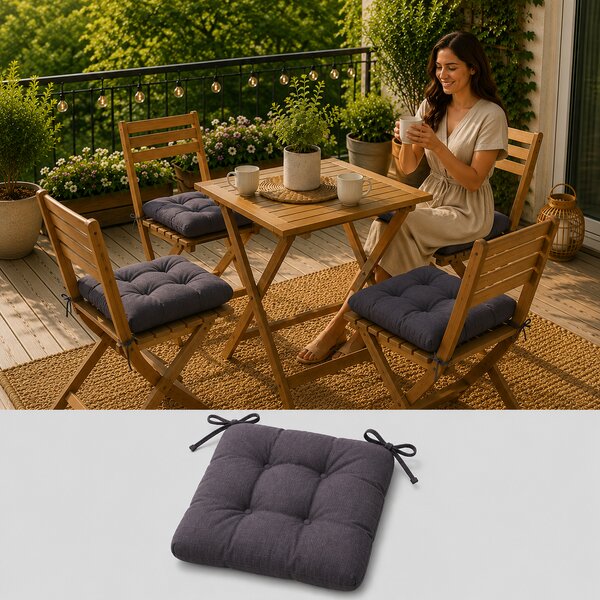 Set 4 pernuțe scaun interior / exterior – mov