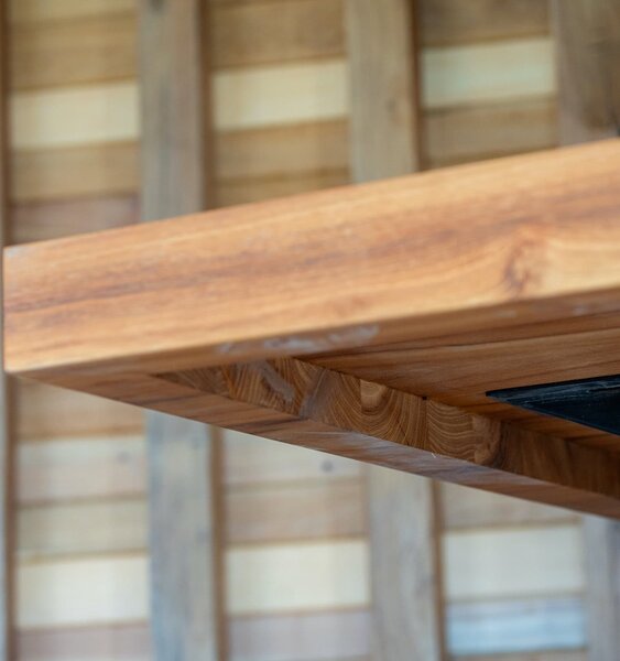 Masă stejar cu margini dublate -180x100cm