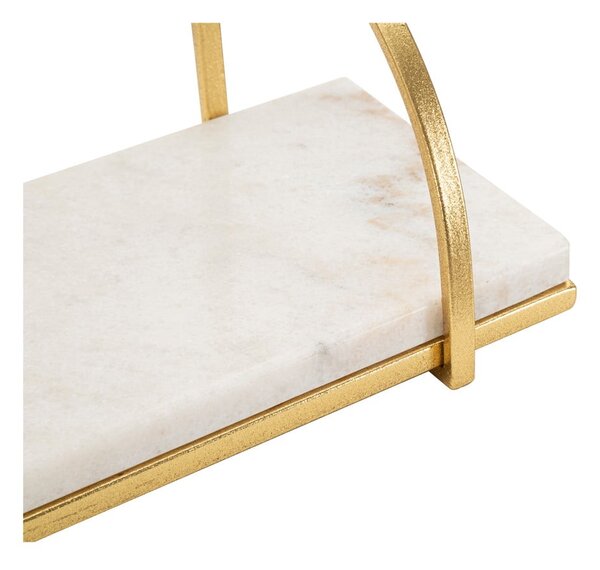 Raft alb/auriu din marmură 40 cm Marble – Mauro Ferretti