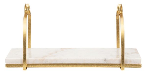 Raft alb/auriu din marmură 40 cm Marble – Mauro Ferretti