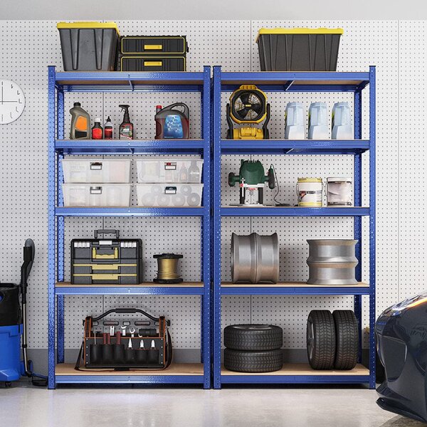 Raft Songmics, 5 rafturi, 40 x 90 x 180 cm, Blue, GLR040Q01