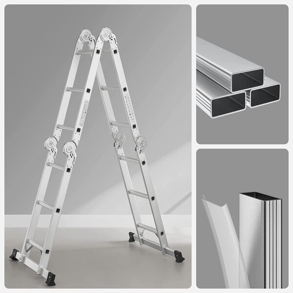 Scara multifunctionala, Songmics, 3,6 m, 150 kg, GLT36M
