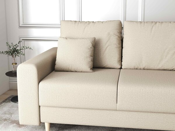 Canapea extensibilă dumonde cu ladă de depozitare Kronos Enjoy Camel 210x100 cm
