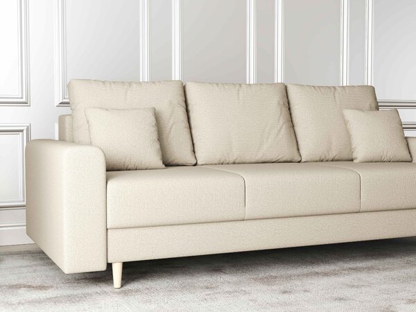 Canapea extensibilă dumonde cu ladă de depozitare Kronos Enjoy Camel 210x100 cm