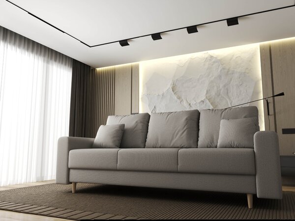 Canapea extensibilă dumonde cu ladă de depozitare Kronos Enjoy Bej 210x100 cm