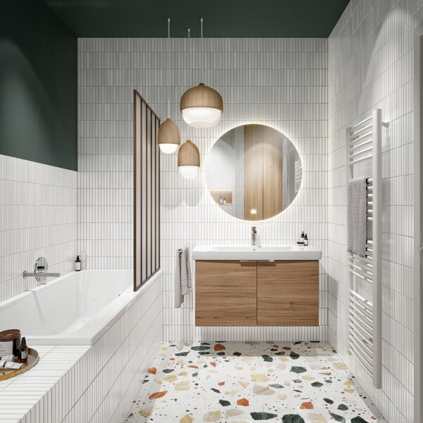 Cada dreptunghiulara, Villeroy & Boch, ARCHITECTURA, 170 x 75 cm, alb alpin