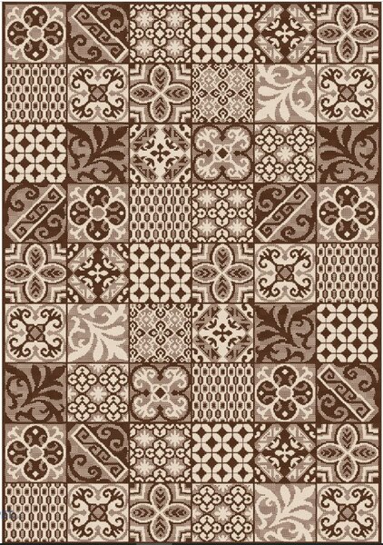 Covor Bucatarie, Model Iuta, Jeans 19114 91, Maro 50x80