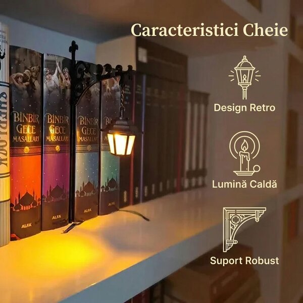 Shelfwisp™ Lanternă Fantomă Pentru Bibliotecă – 2 Buc