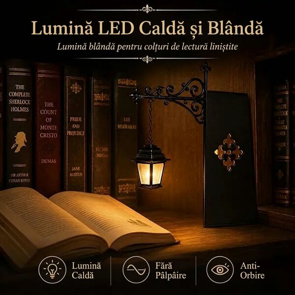 Shelfwisp™ Lanternă Fantomă Pentru Bibliotecă – 2 Buc